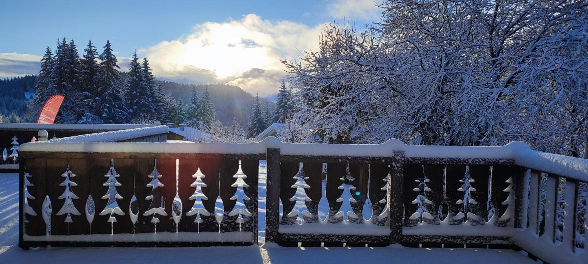 Le Taconet Hotell Praz de Lys Exteriör bild